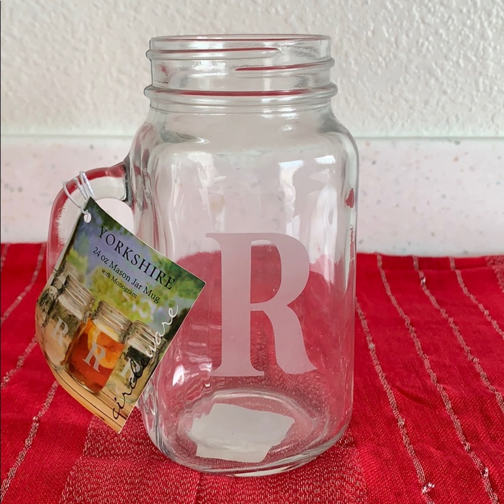 Yorkshire Monogram Mason Jar Mug